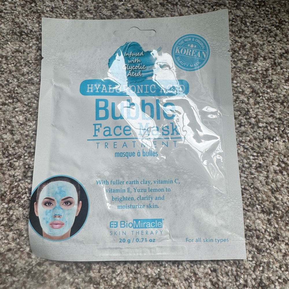 Miracle Blue Bubble Face Mask